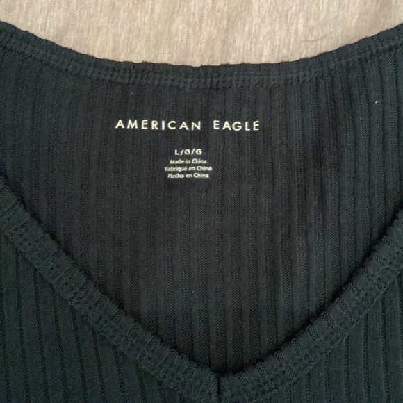 American Eagle long sleeved ribbed shirt size L - Picture 2 of 3